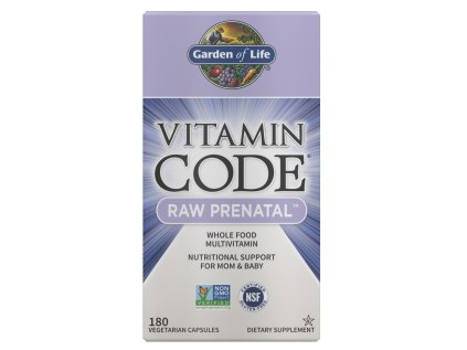 Garden of Life Vitamin Code RAW Prenatal (multivitamín pro těhotné ženy), 180 rostlinných kapslí  Doplněk stravy