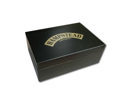 Hampstead Tea luxusni cerna drevena kazeta mix sackovych caju 78ks 6 druhu zavrena 1