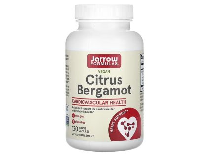 Jarrow Formulas Citrus Bergamot, extrakt z citrusového bergamotu, 500 mg, 120 rostlinných kapslí  Doplněk stravy