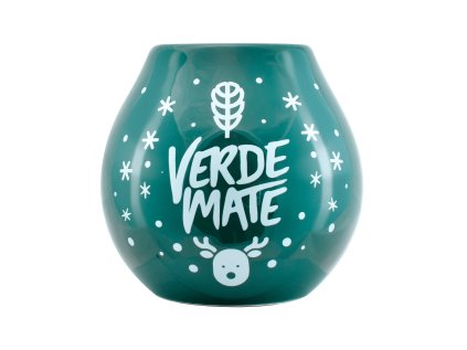 eng pl Ceramic Calabash with Verde Mate logo Winter Time 350ml 9734 2