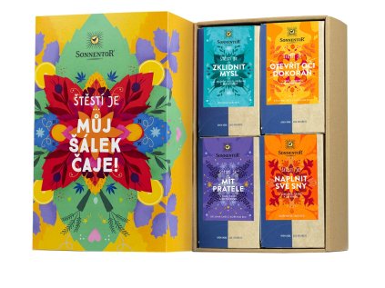 Dárková kazeta čajová Štěstí je...
