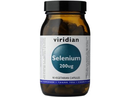 Viridian Selenium 200 µg - 90 kapslí  Doplněk stravy