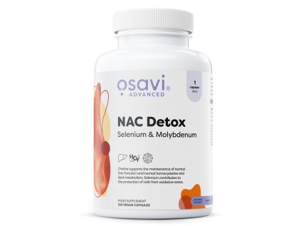 eng pl Osavi NAC Detox Selenium and Molybdenum For Liver Support 120 Vegan Caps 35299 1