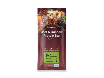 Brainmax beef cashew bar vegetable