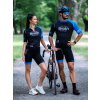 Brain unisex cyklistický set, dres a kraťasy, černý  Černý cyklistický dres s kraťasy