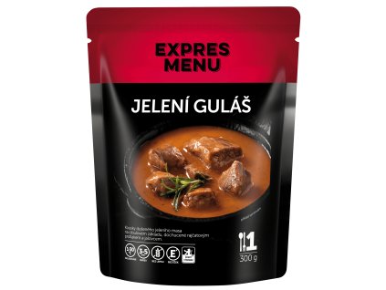 Jelení guláš  1 porcie