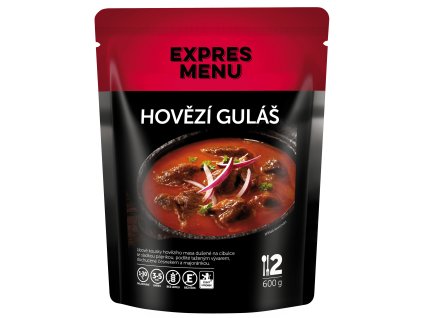 Hovädzí guláš  2 porcie