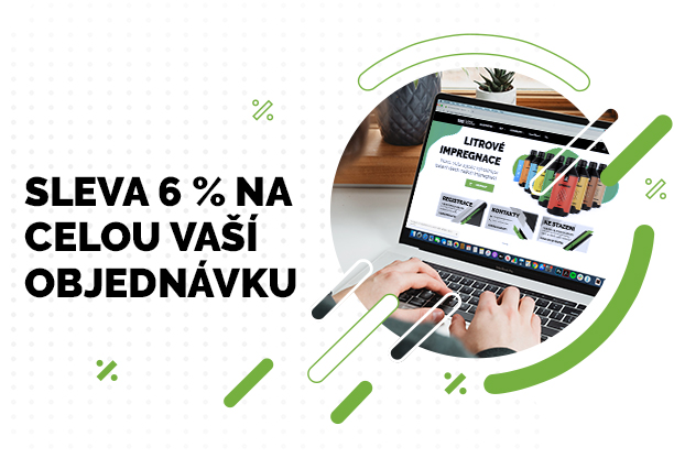 Nepromeškejte naší akci na 6% slevu na celou Vaší objednávku