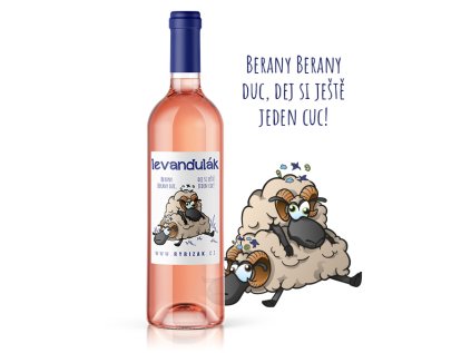 Berany berany duc, dej si ještě jeden cuc!  z levandulového extraktu a hroznů 11% obj.