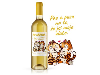 Pac a pusu na to, že jsi moje zlato.  Ze sladkých hrušek 11,5% obj