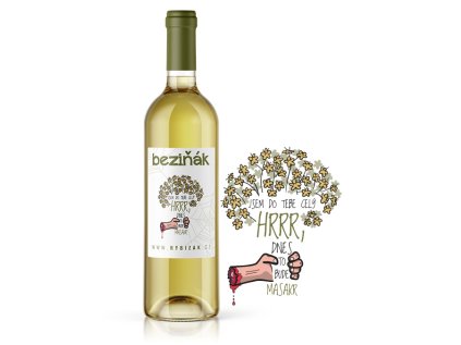 Jsem do tebe celý hrr, dnes to bude masakr  Beziňák ve skle 0,75l 11%