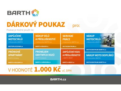 BARTH poukazy 1000kc 2025