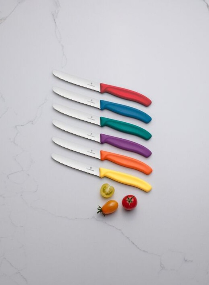 Novinka 2025: Nůž na rajčata SWISS CLASSIC v 6 nových barvách