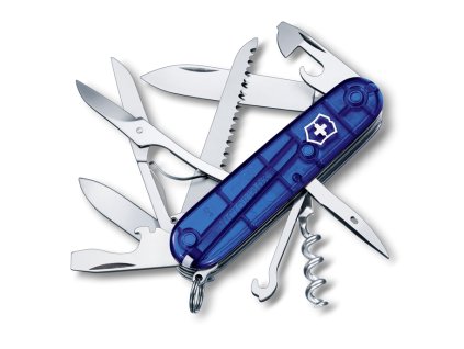 Kapesní nůž Victorinox HUNTSMAN modrý transparentní 91 mm