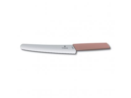 Nůž na pečivo 22 cm, Swiss Modern, lososový