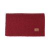Šála Rib Knit Scarf with Victorinox Leather Patch, Red