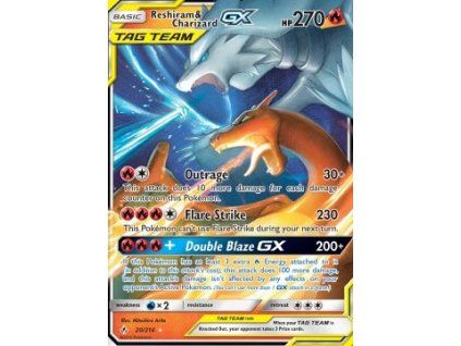 61966 unb 020 214 reshiram charizard gx unbroken bonds