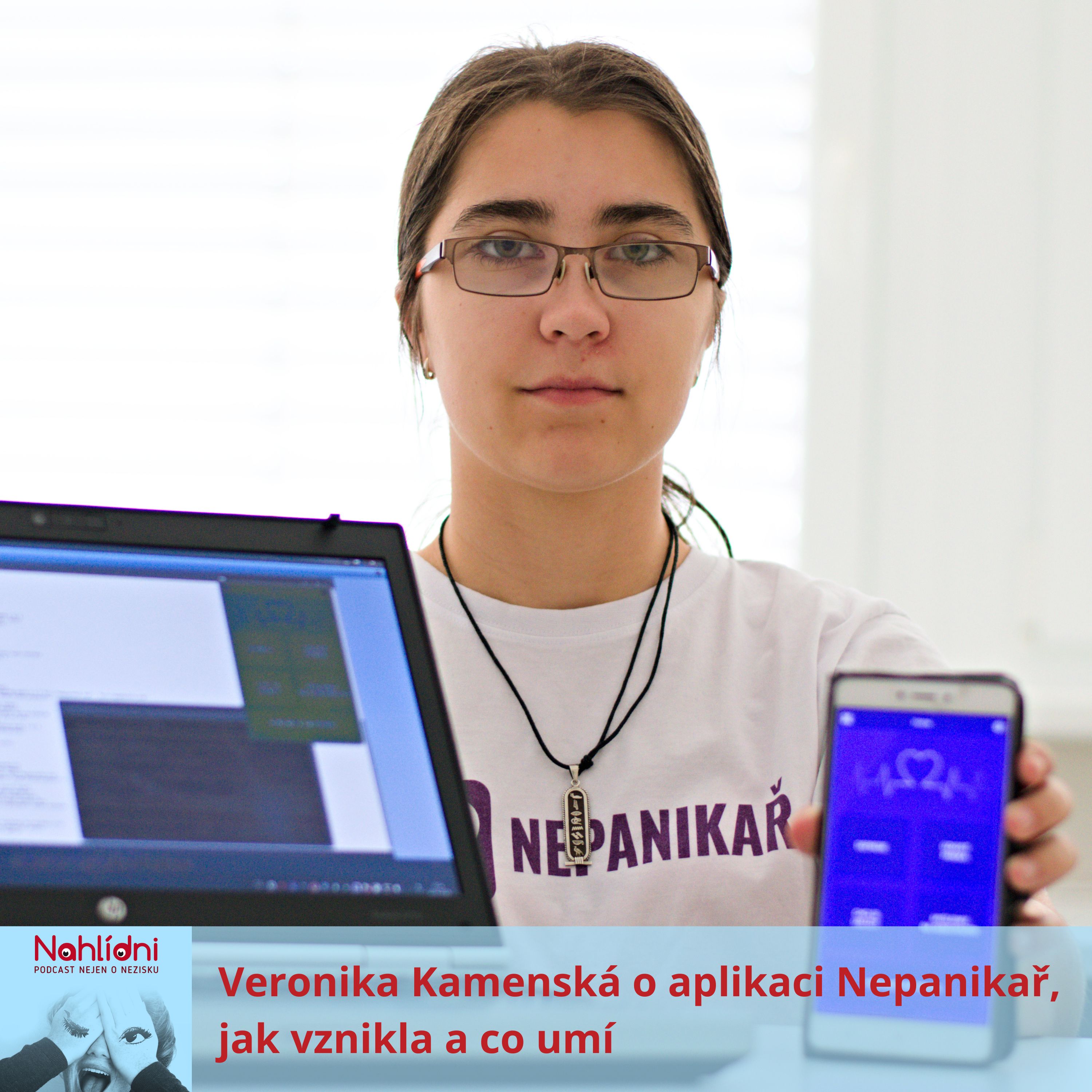 Veronika Kamenská o aplikaci Nepanikař, jak vznikla a co umí