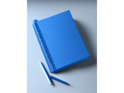 Default Blue notebook product photography ultra realistic 4K 2