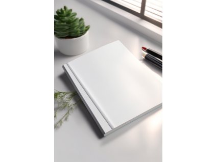 Default White notebook product photography ultra realistic 4K 3