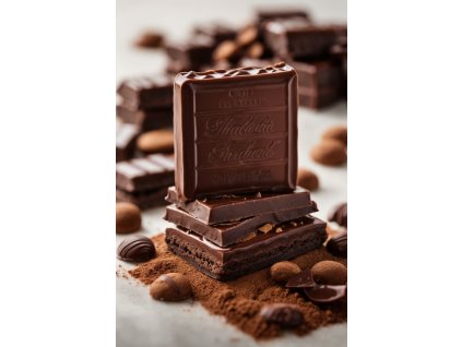 PhotoReal chocolate product photo ultrarealistic white backgr 0
