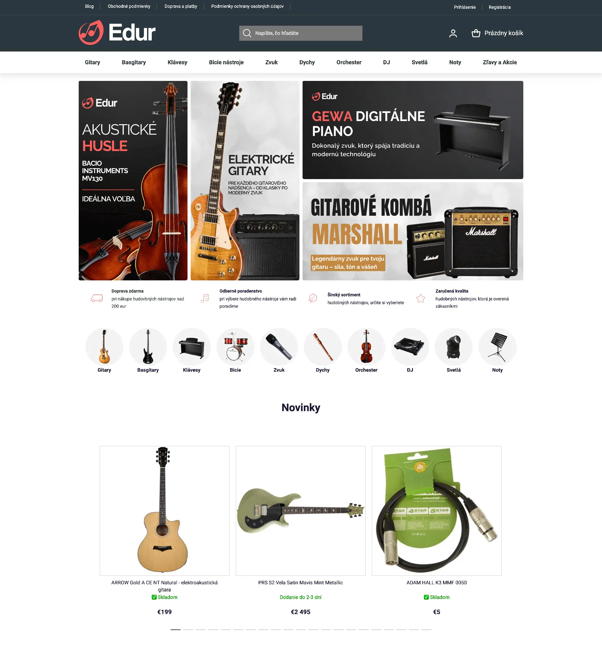Náhľad e-shopu