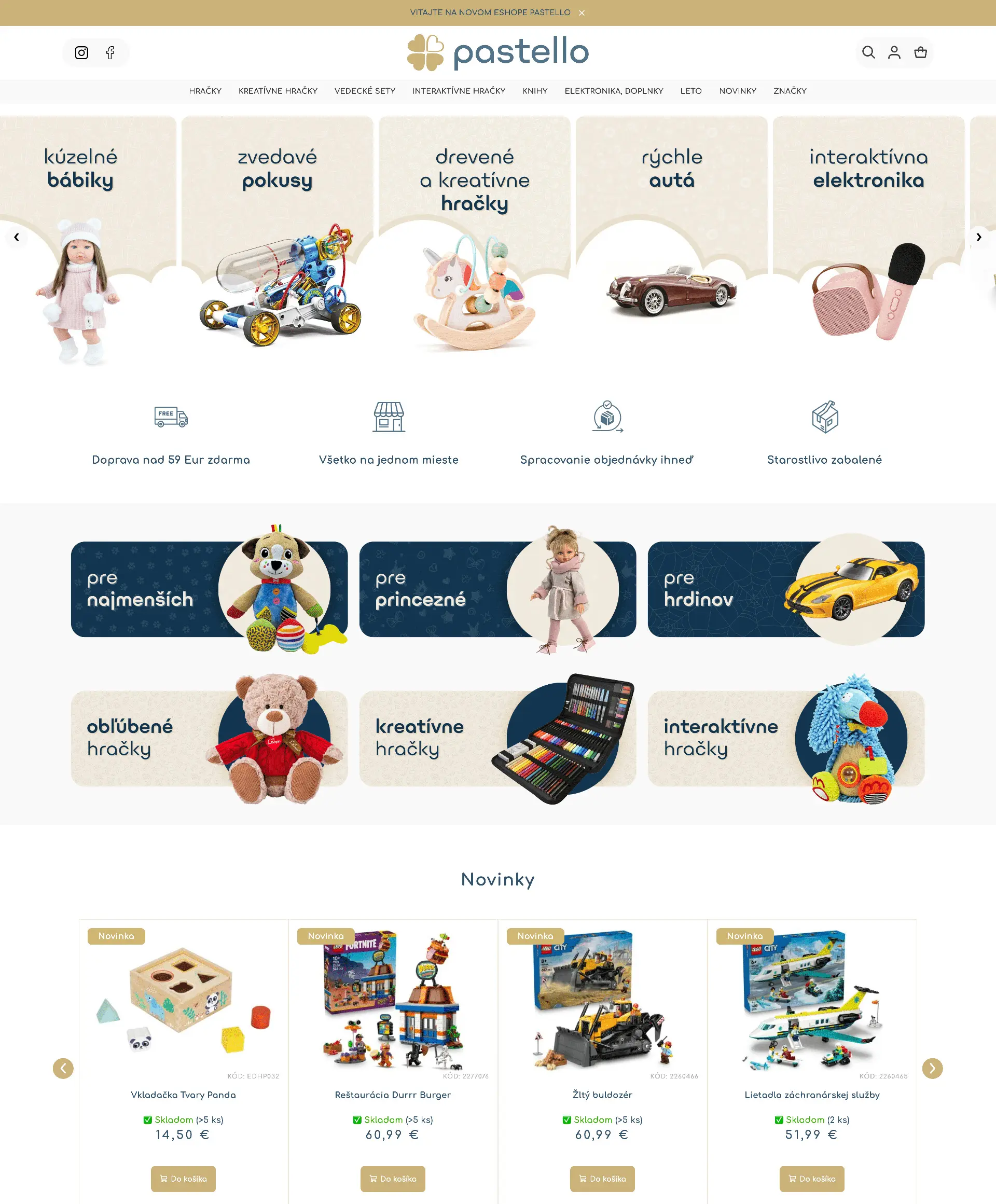 Náhľad e-shopu