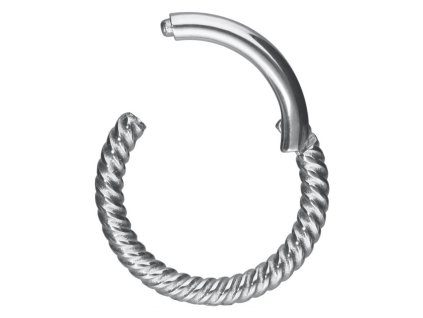 Náušnice Wildcat Twisted Rope stříbrná :: 1,2 x 8mm (: 1,2 x 8mm)