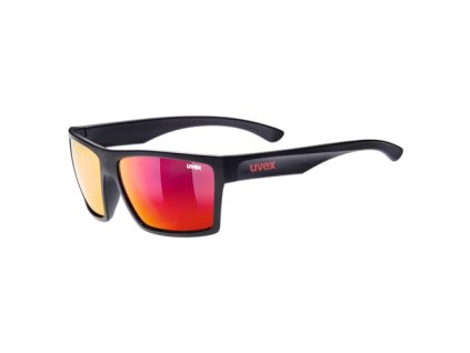 UVEX BRÝLE LGL 29 BLACK MAT / MIRROR RED