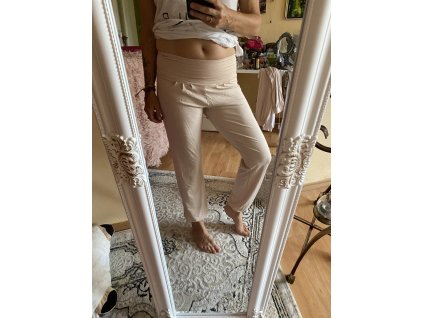 Kalhoty harémky (Barva Nude, Velikost 36, Materiál Textilie)