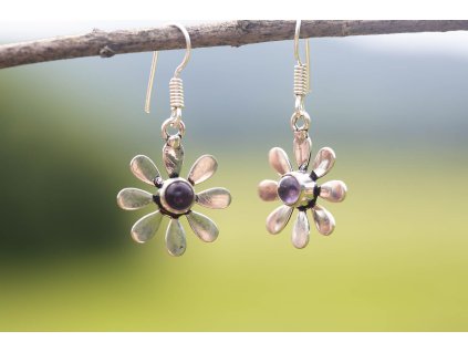 Kytičky s drahokamem (Drahokam Lapis lazuli, Materiál Drahé kameny)