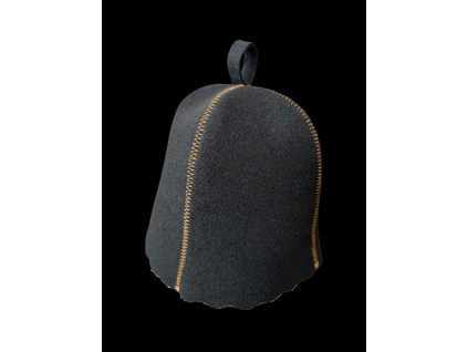 Saunovací čepice Black, plsť