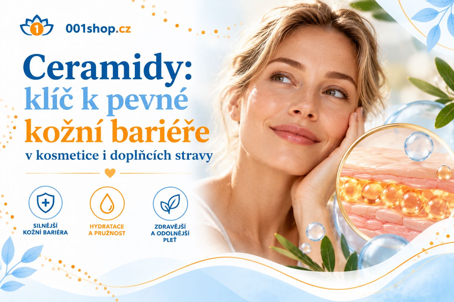 Ceramidy: klíč k pevné kožní bariéře – v kosmetice i doplňcích stravy