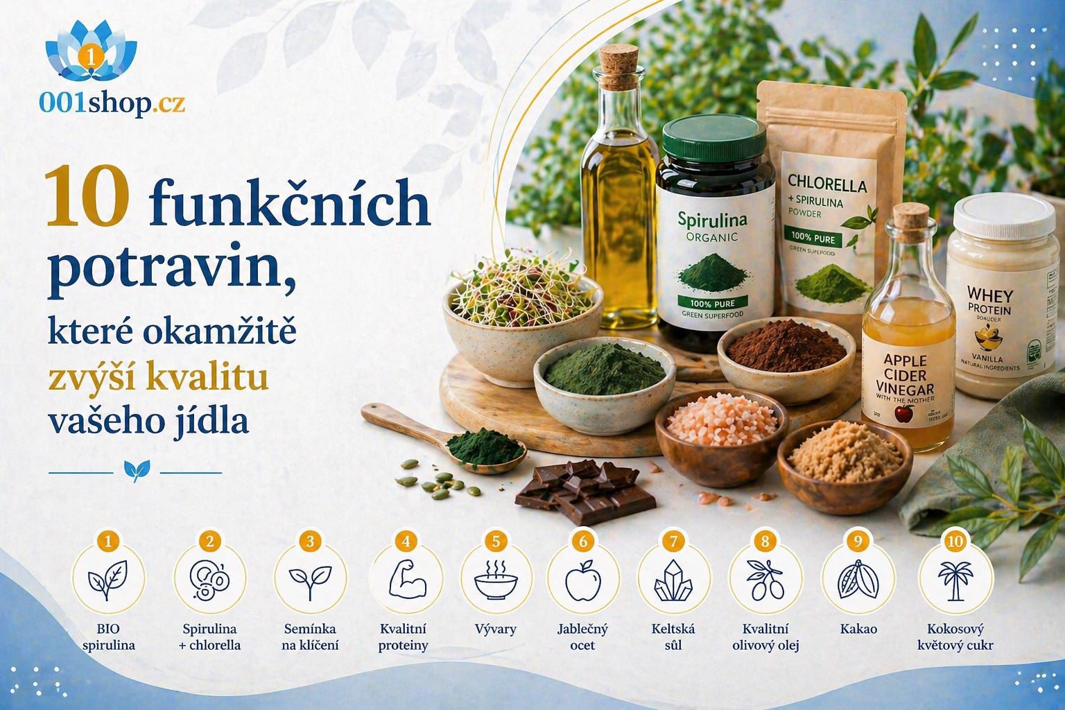 10 funkčních potravin, které okamžitě zvýší kvalitu vašeho jídla