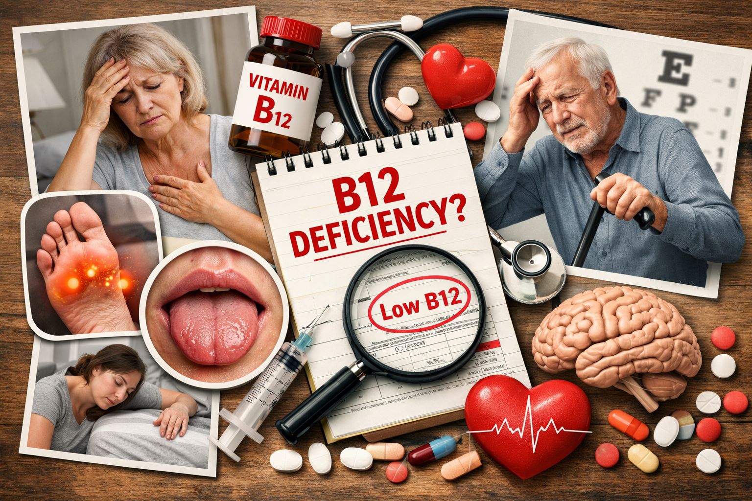 12 varovných příznaků nedostaku vitamín B12 a co dělat