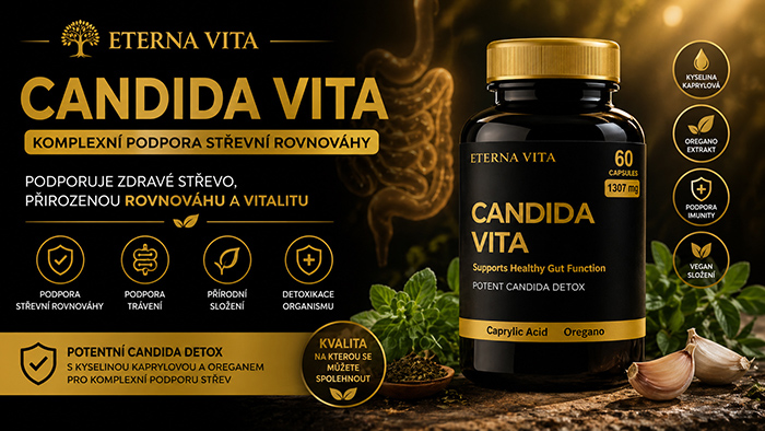 Eterna Vita - Candida Vita - komplexní podpora střevní rovnováhy 60 kapslí