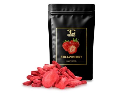 RUDÉ JAHODY - lyofilizované plátky, ovoce sušené mrazem - 50g