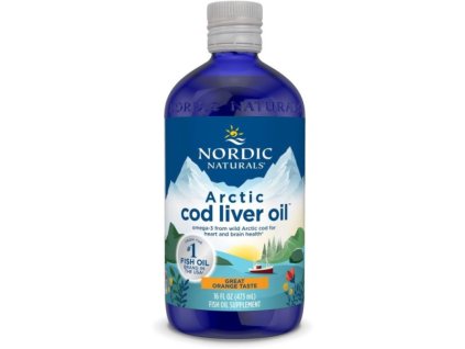 Nordic Naturals Arctic Cod Liver Oil, 1060mg Pomeranč – 473 ml - olej z tresčích jater