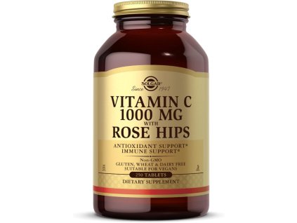 Solgar Vitamina C 1000 mg cu măceșe - 250 de comprimate