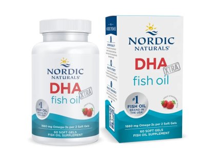 Nordic Naturals DHA Xtra, 1660mg Strawberry - 60 softgels