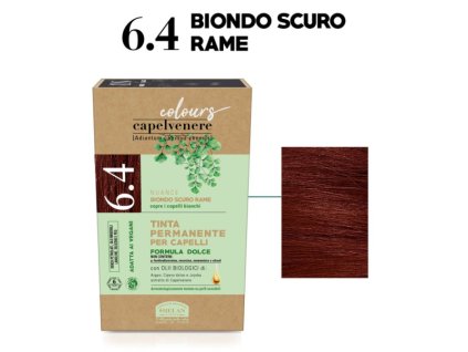 Helan Přírodní barva na vlasy 125ml - Tmavě měděná blond 6.4