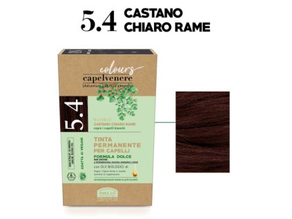 Helan Přírodní barva na vlasy 125ml - Světle měděná hnědá 5.4