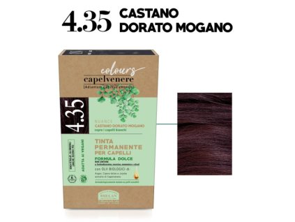 Helan Přírodní barva na vlasy 125ml - Zlatohnědá mahagonová 4.35