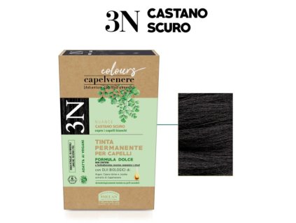 Helan Naravna barva za lase 125 ml - temno rjava 3N