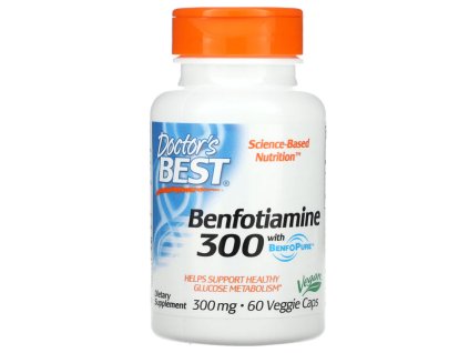 Doctor’s Best Benfotiamine s BenfoPure 300mg - 60 kapslí