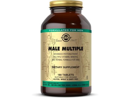 Solgar Male Multiple – Multiwitamina dla mężczyzn 180 tabletek