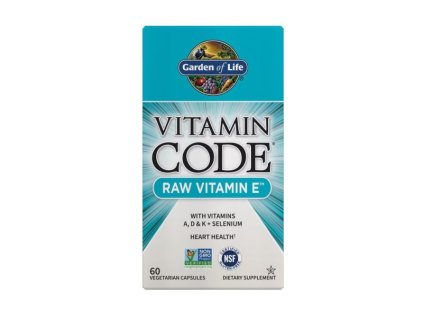 Vrt života - Vitamin Code sirovi vitamin E - 60 vcaps - DMS 1/26
