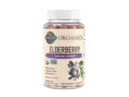 Garden of Life - Mykind Elderberry, Real Fruit - 120 veganských gumítků