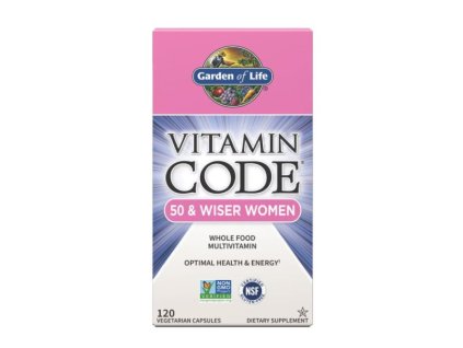 Garden of Life - Vitamin Code 50 & Wiser Women - 120 vcaps - multivitamín pro ženy 50+