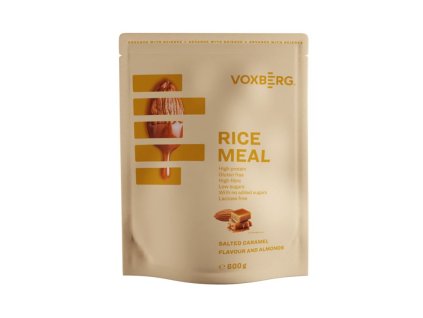 Rice Meal - Rýžová proteinová kaše- slaný karamel a mandle - 600g